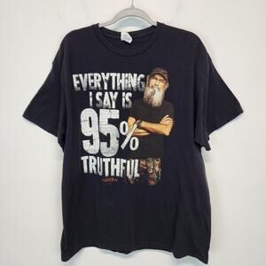 Duck Dynasty T-shirt Mens XL Black Si Robertson 95% Truthful Delta Vintage Y2K